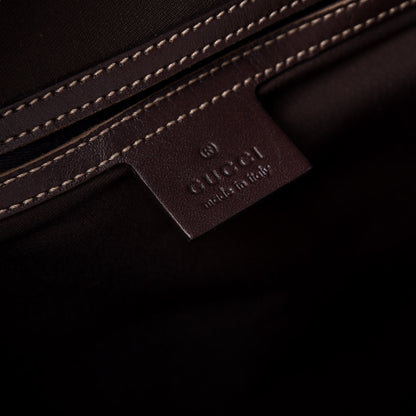 Gucci GG Supreme Monogram Medium Flat Messenger Bag Dark Brown 8 of 10