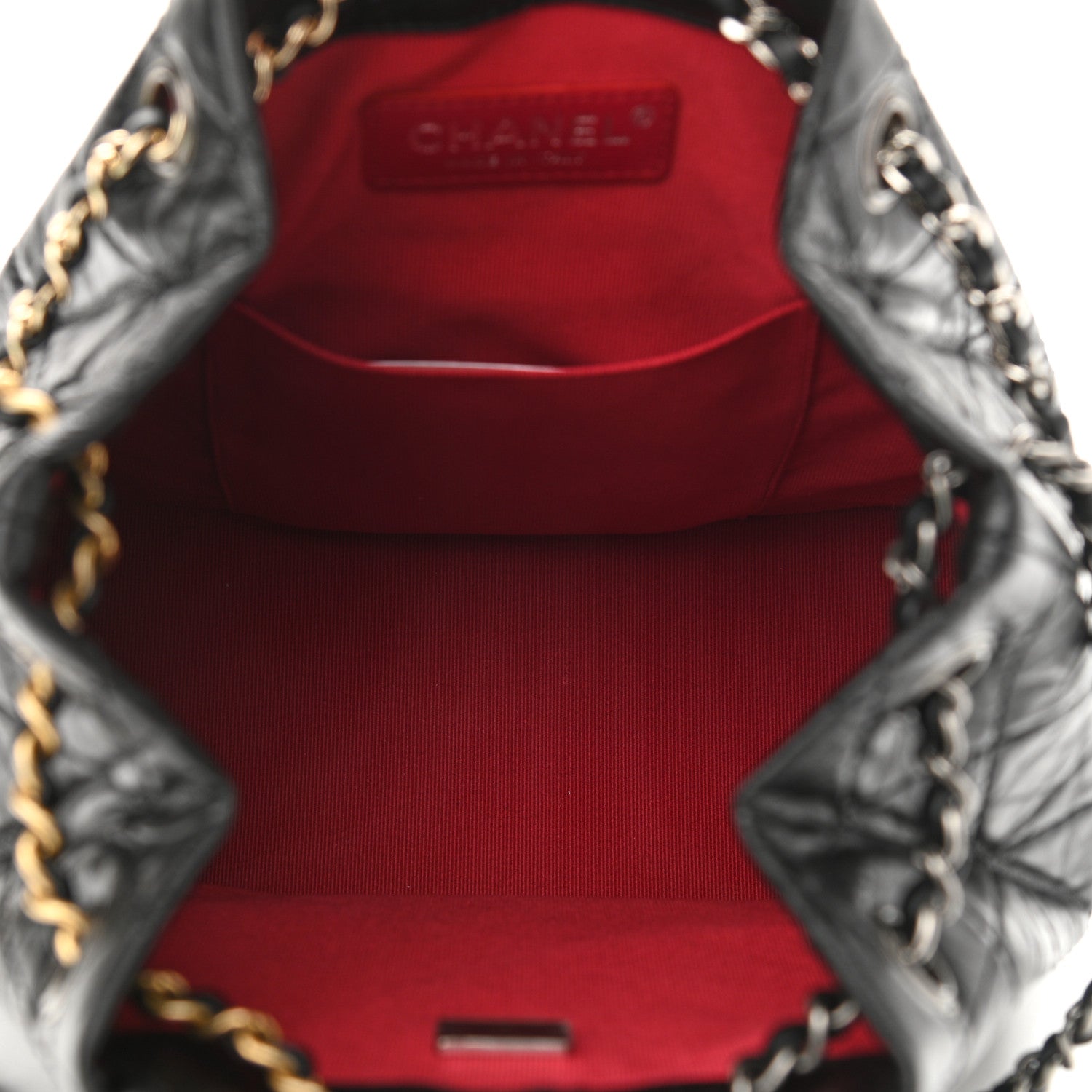 Chanel Aged Calfskin Quilted Small Gabrielle Backpack Black 6 of 12