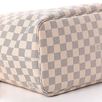 Louis Vuitton Damier Azur Neo Neverfull MM Rose Ballerine 9 of 11