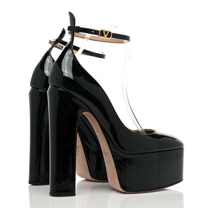 Valentino Garavani Patent Tan-Go 55/155mm Platform Pumps 40 Black 4 of 10