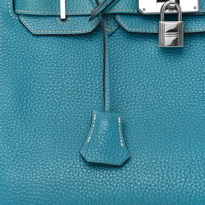 Hermes Togo Birkin 30 Blue Jean 9 of 19