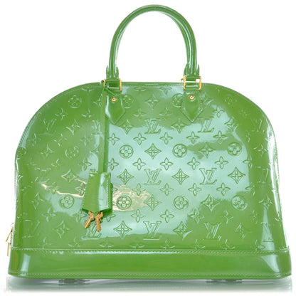 Louis Vuitton Vernis Alma MM Vert Tonic 1 of 9