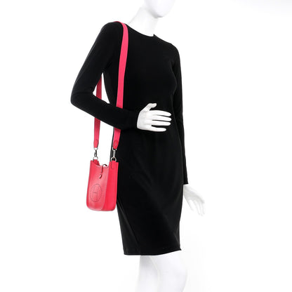 Hermes Taurillon Clemence Evelyne TPM Rose Extreme 2 of 9