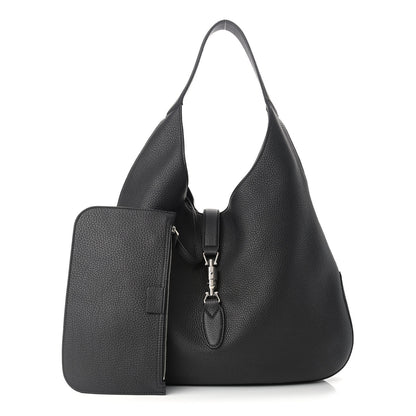 Gucci Soft Grained Calfskin Large Jackie Hobo Black 1 of 10