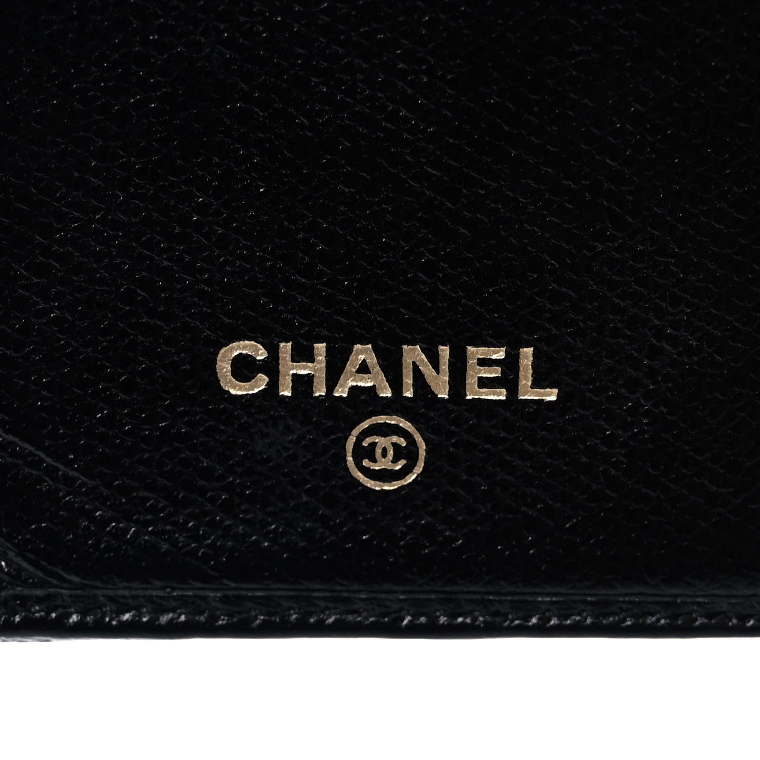 Chanel Grained Calfskin CC Button Yen Wallet Black 7 of 11