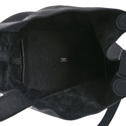 Hermes Taurillon Clemence Picotin Lock 22 MM Black 5 of 11