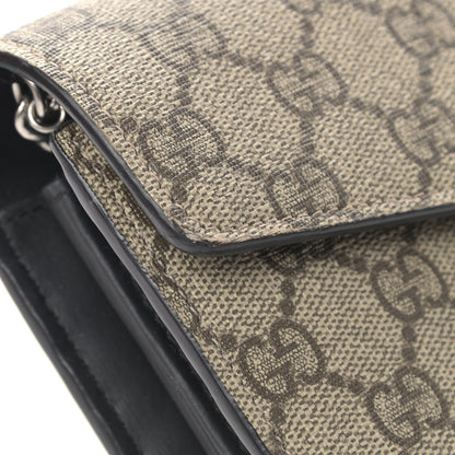 Gucci GG Supreme Monogram Mini Dionysus Chain Wallet Beige Black 6 of 6