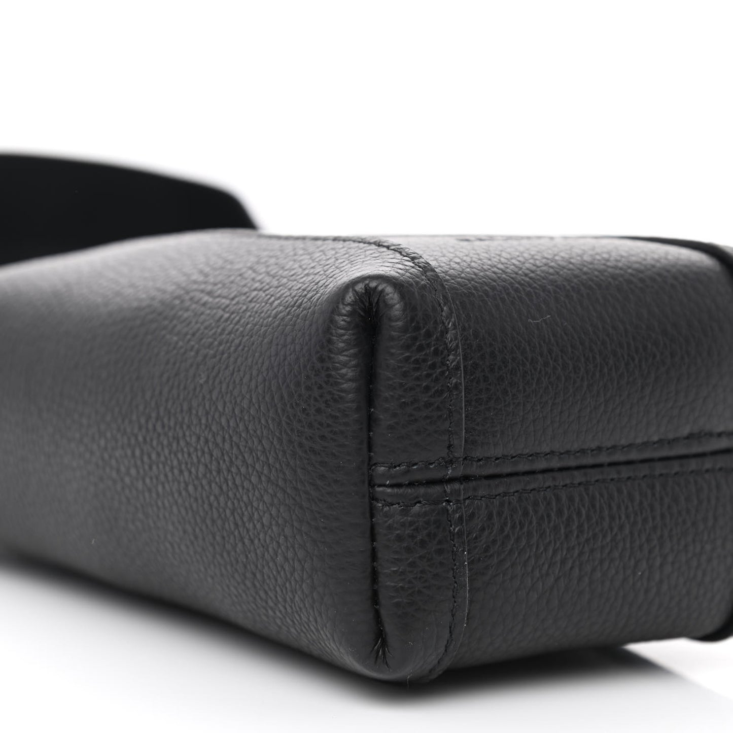 Calfskin Hourglass Phone Holder Bag Black