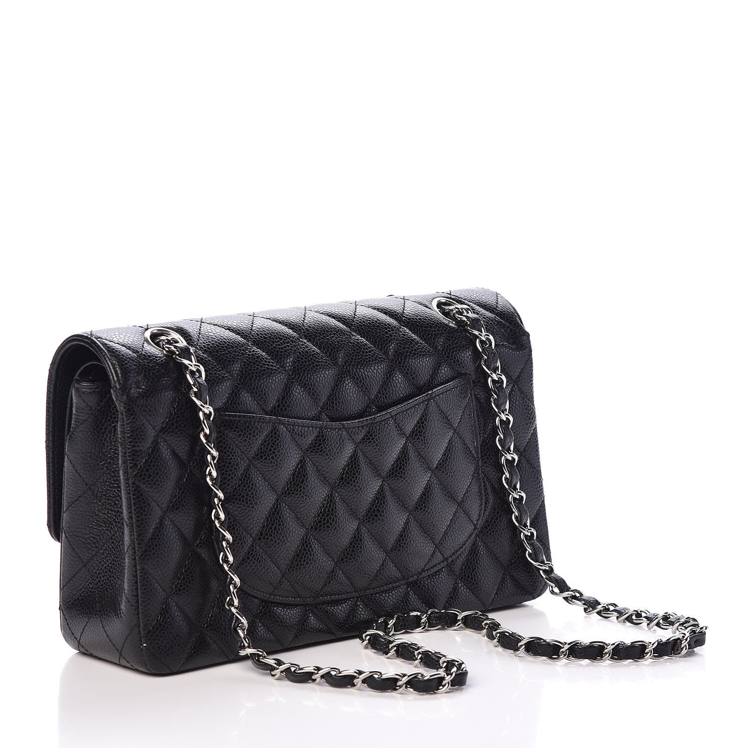 Chanel Caviar Quilted Medium Double Flap Black 3 of 9