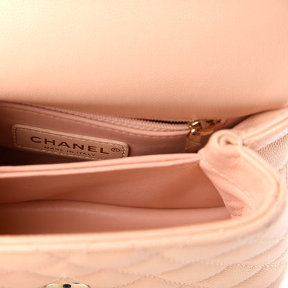 Chanel Caviar Quilted Extra Mini Coco Handle Flap Light Pink 8 of 11