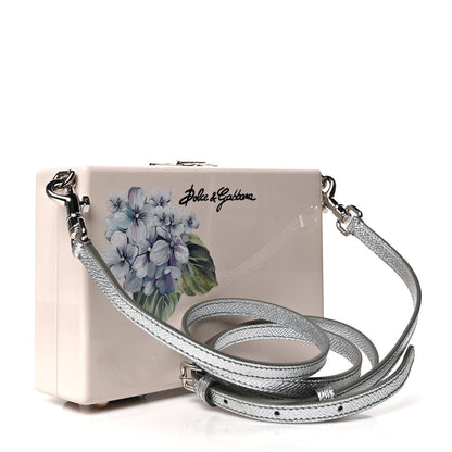 Dolce & Gabbana Acrylic Floral Print Dolce Box Clutch Ivory 2 of 9