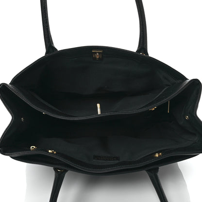 Chanel Calfskin Cerf Executive Shopper Tote Black 4 of 9
