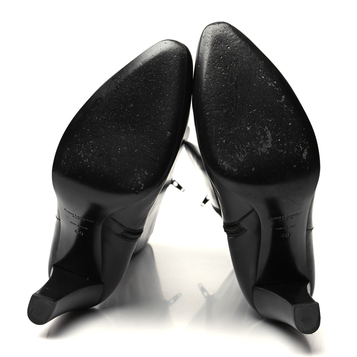 Calfskin Lily Tall Boots 40 Black