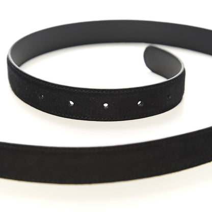 Gucci Suede Icaro G Cube 25mm Belt 95 38 Black 4 of 5