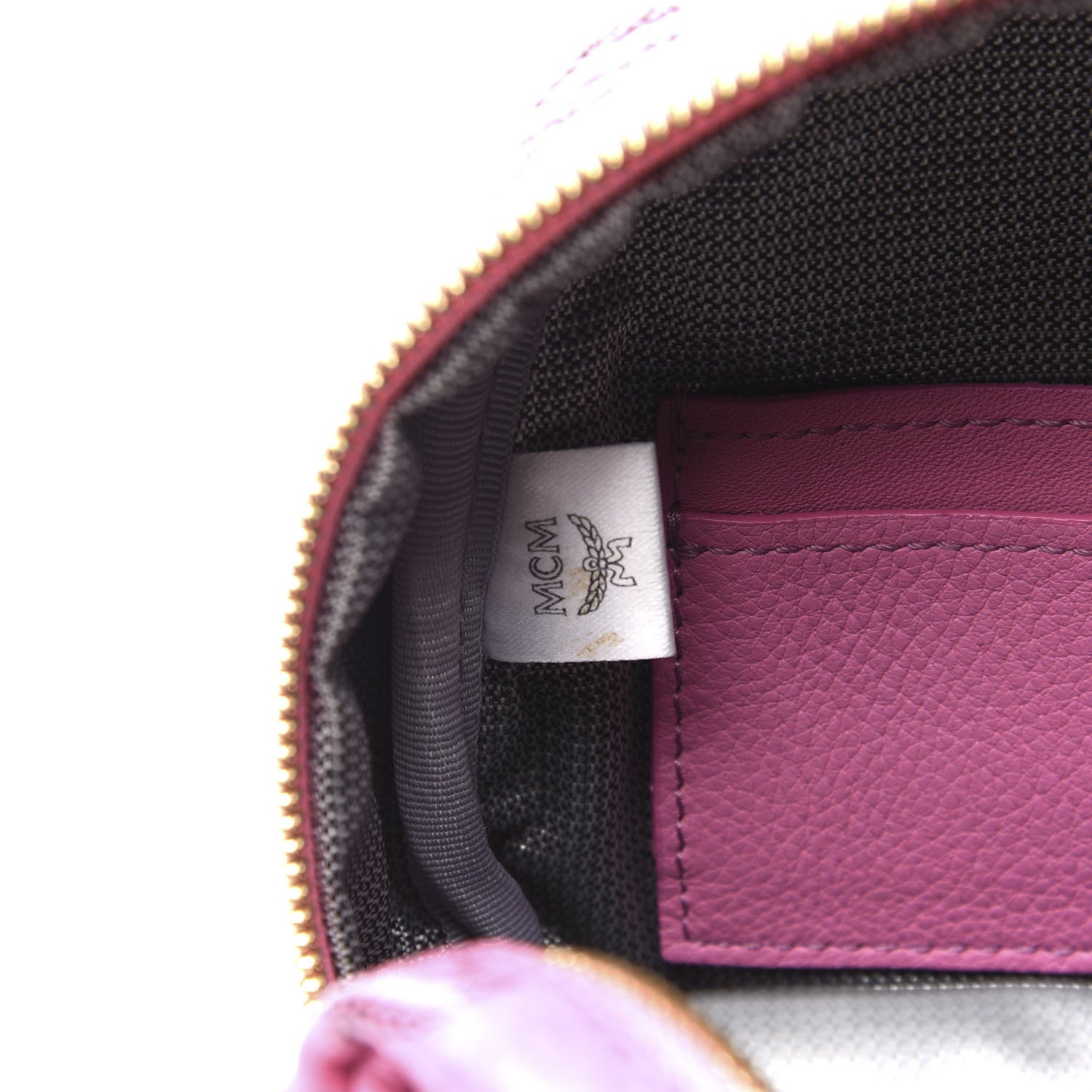 MCM Visetos Side Stud Mini Stark Backpack Pink 7 of 8