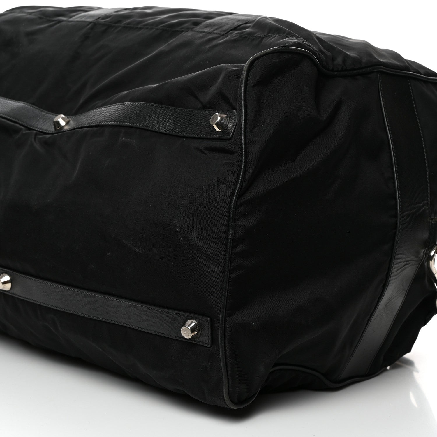 Prada Tessuto Nylon Saffiano Viaggio Carry On Travel Bag Black 8 of 8