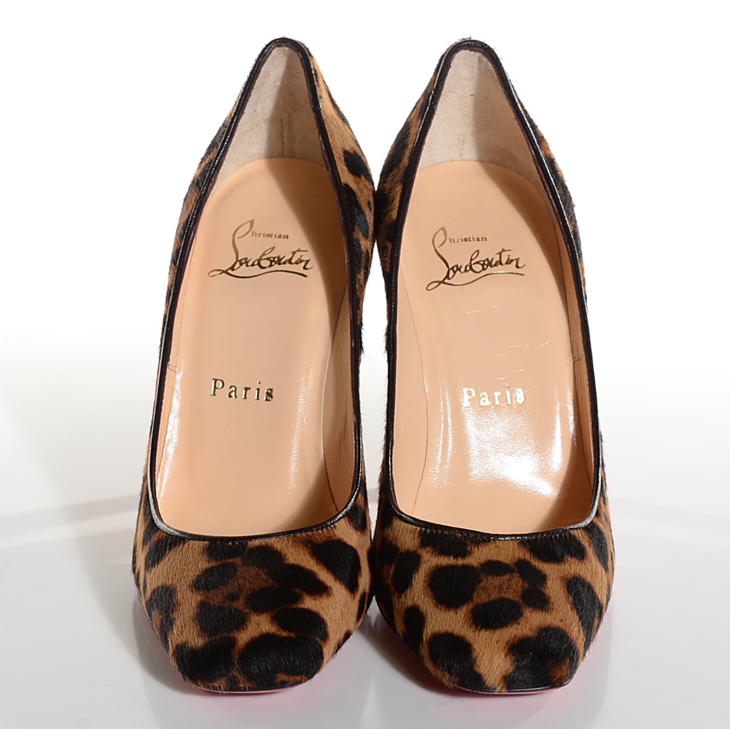 Christian Louboutin Calf Hair Leopard Particule 100 Pumps 35 8 of 12