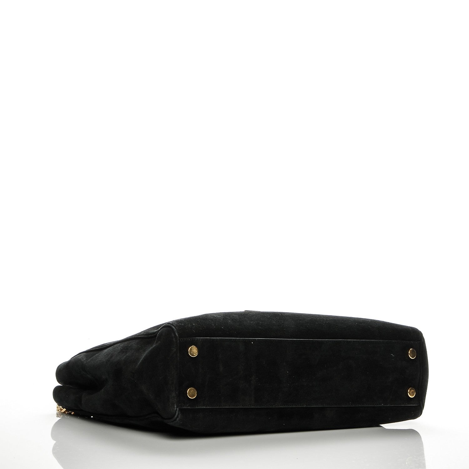 Saint Laurent Suede Monogram Cassandre Shopper Black 4 of 6