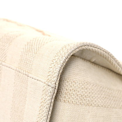 Chanel Mixed Fibers Striped Medium Deauville Tote Beige 9 of 13