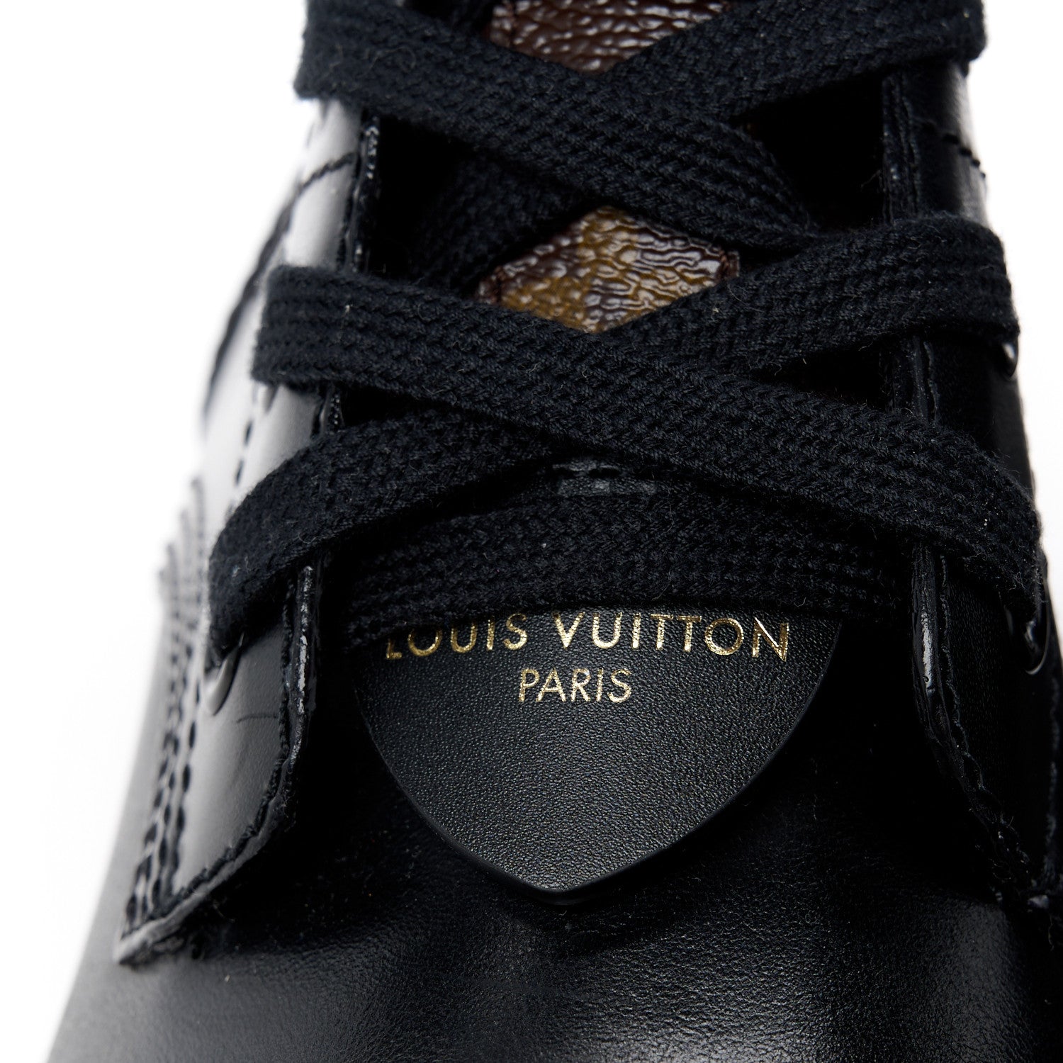 Louis Vuitton Calfskin Monogram Metropolis Flat Ranger Boots 37.5 Black 10 of 11