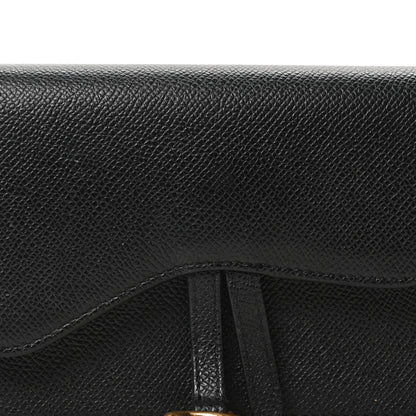 Christian Dior Grained Calfskin Saddle Belt Bag Black 8 of 10