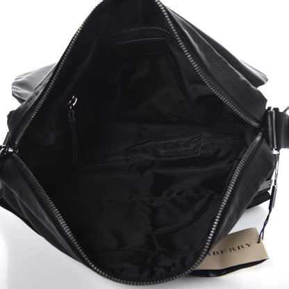 Burberry Nylon Jacquard Beat Check Sundorine Messenger Bag Black 5 of 8