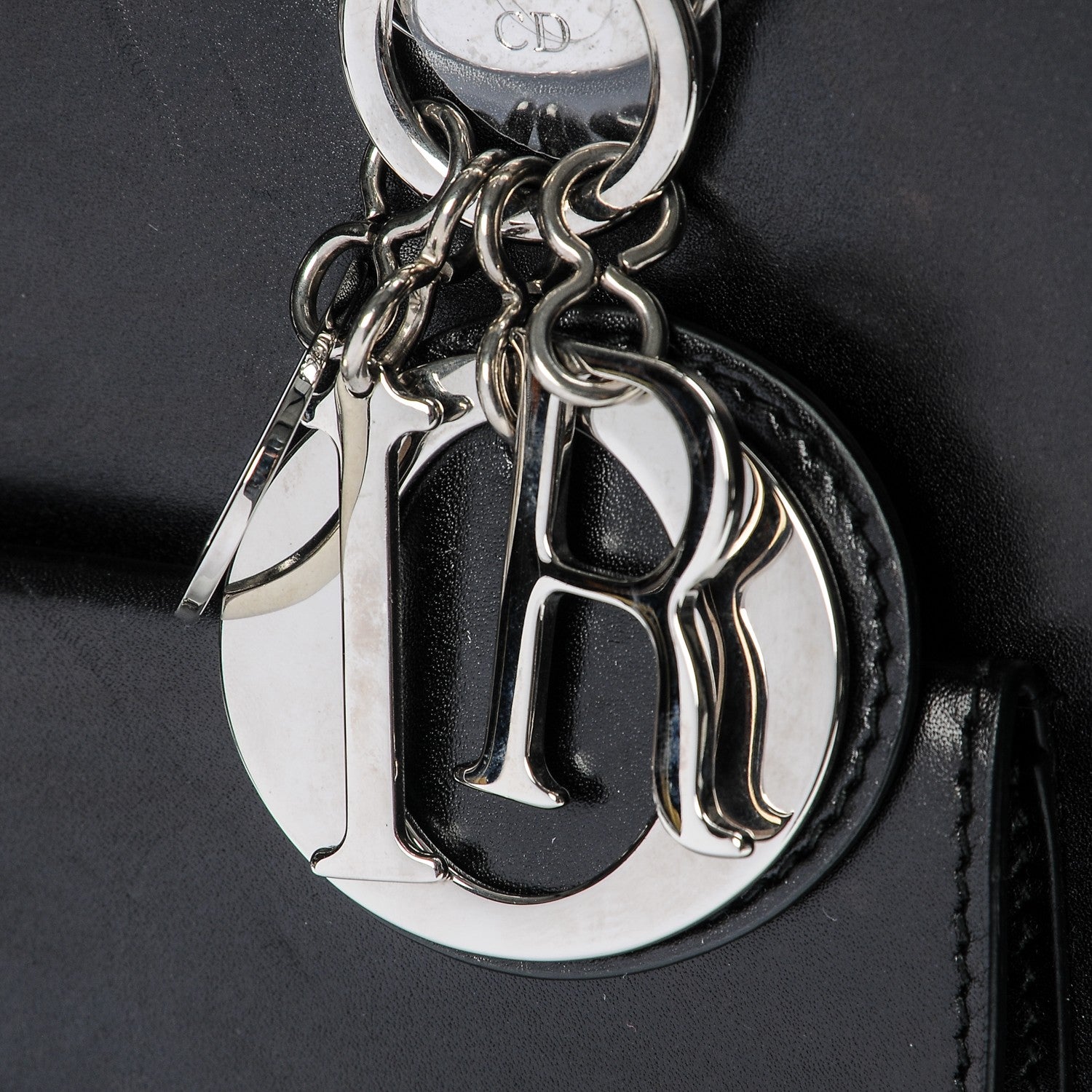 Christian Dior Calfskin Large Lady Dior Pockets Black 10 of 11