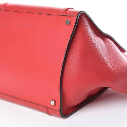 Celine Supple Calfskin Medium Phantom Luggage Vermillion 10 of 21