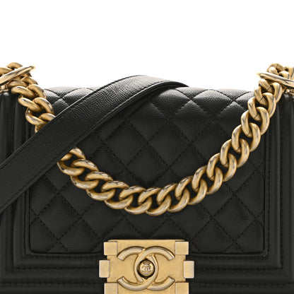 Chanel Caviar Quilted Small Boy Flap Black 8 of 13