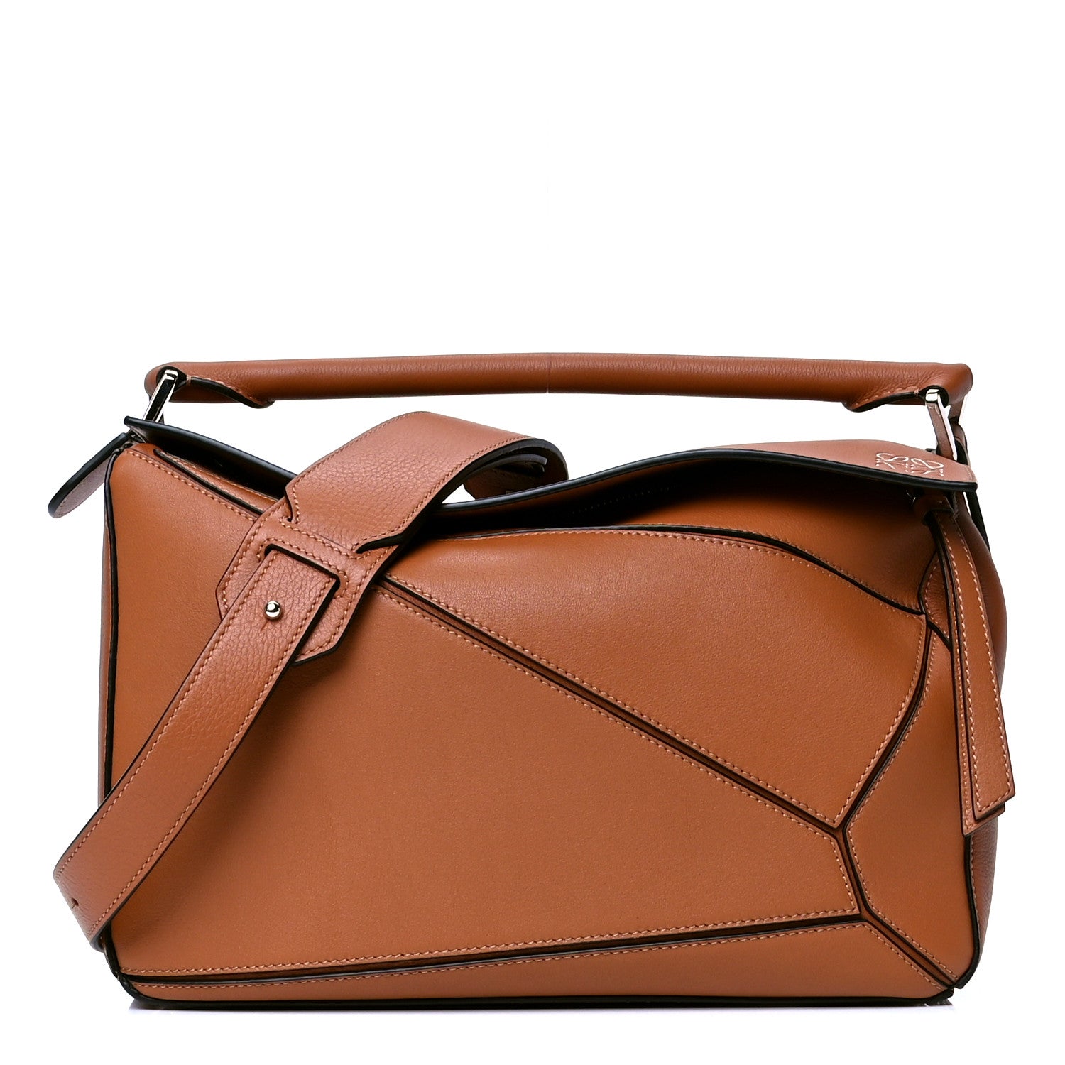 Loewe Calfskin Medium Puzzle Bag Tan 1 of 4