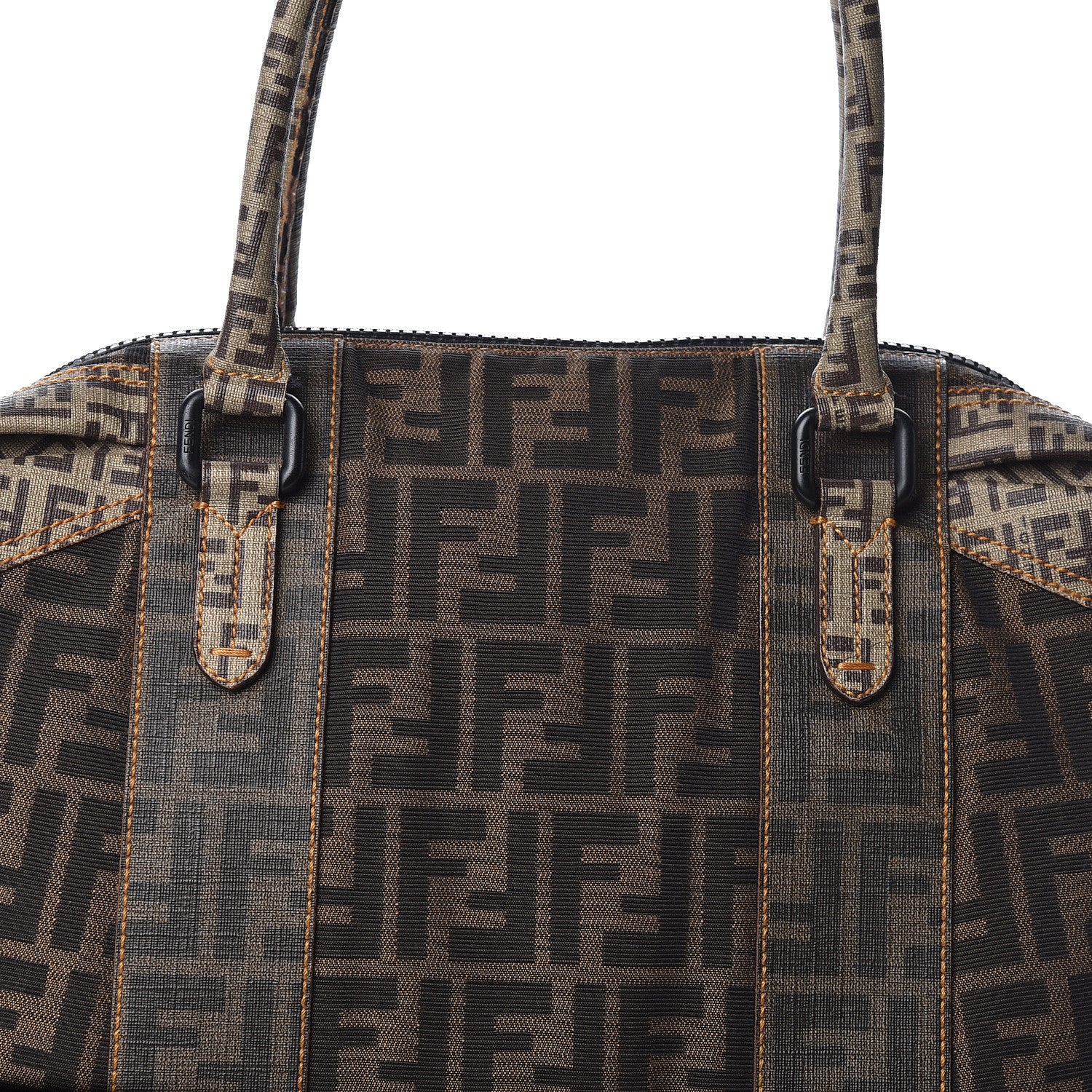 Fendi Zucca Zucchino Spalmati Large B Mix Tote Tobacco 8 of 14