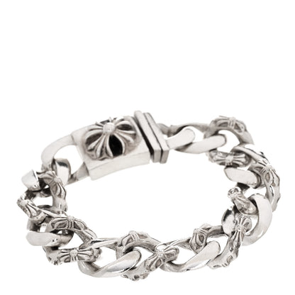 Chrome Hearts Sterling Silver Cross Box Fancy Link Curb Chain Bracelet 2 of 3