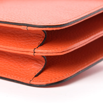 Gucci Dollar Calfskin Interlocking G Shoulder Bag Sun Orange 10 of 10