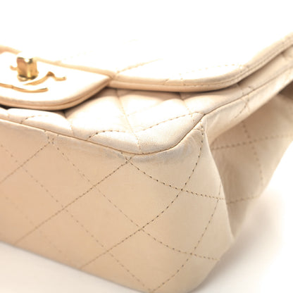 Chanel Lambskin Quilted Mini Square Flap Beige 6 of 13
