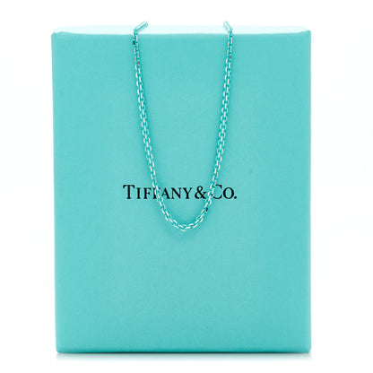 Tiffany Sterling Silver Enamel 1.75mm Chain Necklace Blue 5 of 5