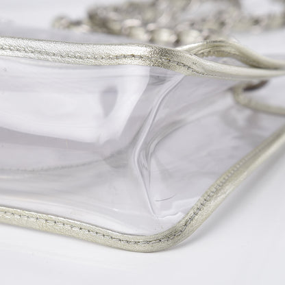 Chanel Lambskin Vinyl Large Naked Flap Silver 9 of 9