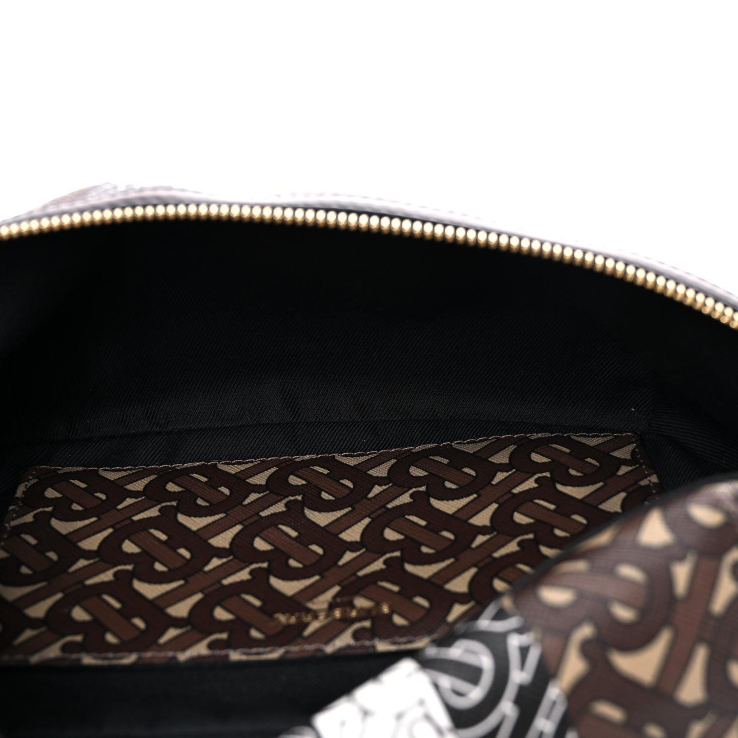 Burberry E-Canvas Monogram Stripe Medium Sonny Bum Bag Bridle Brown 5 of 10
