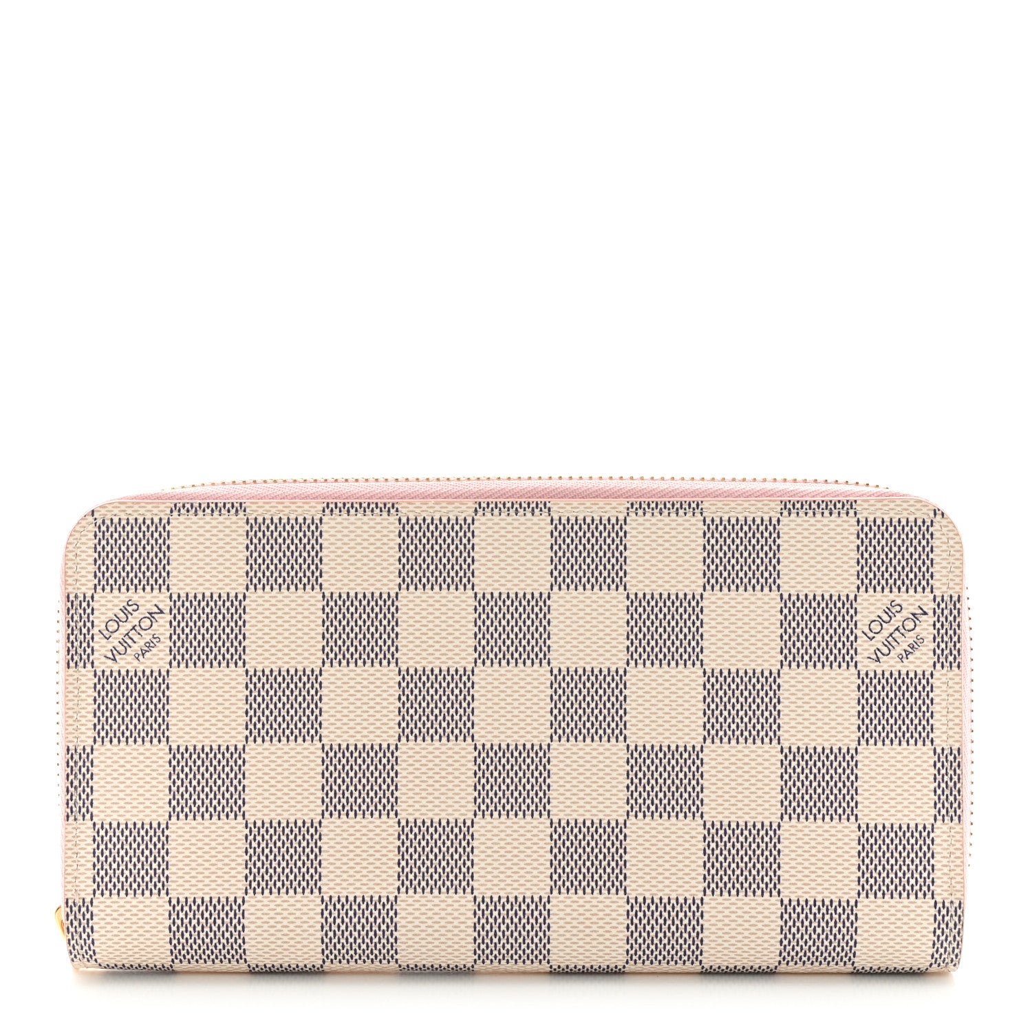 Louis Vuitton Damier Azur Zippy Wallet Rose Ballerine 1 of 7