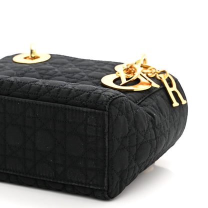 Christian Dior Nylon Cannage Mini Lady Dior Black 8 of 11