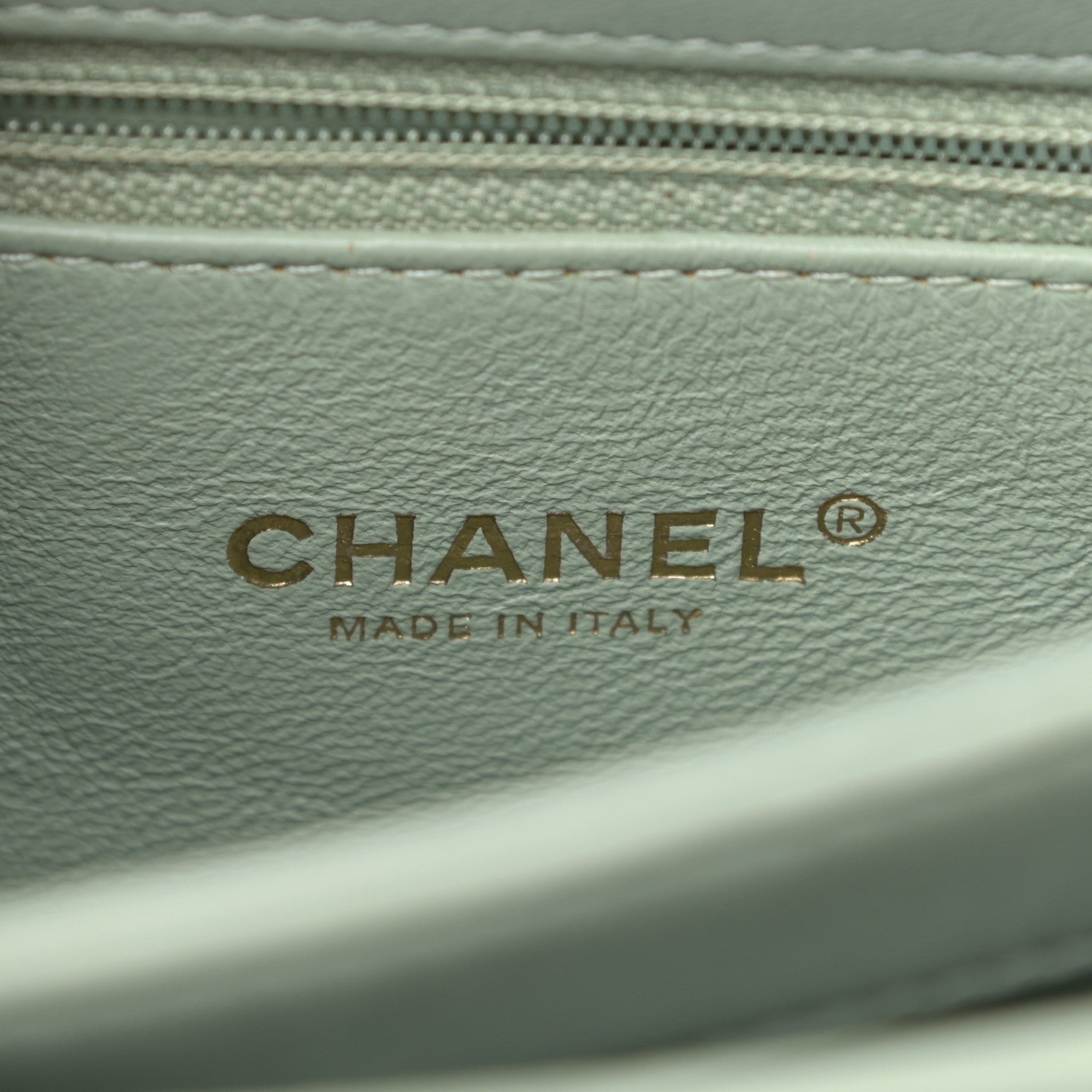 Chanel Lambskin Chevron Quilted Small Trendy CC Dual Handle Flap Bag Light Green 6 of 10