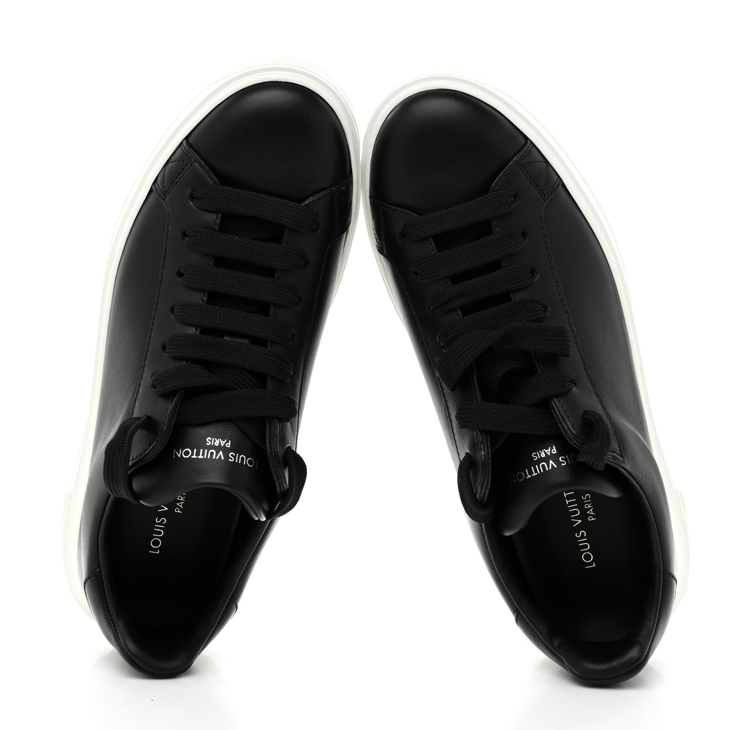 Calfskin Time Out Sneakers 37 Black
