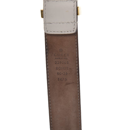 Gucci Calfskin Belt 90 36 White 8 of 8