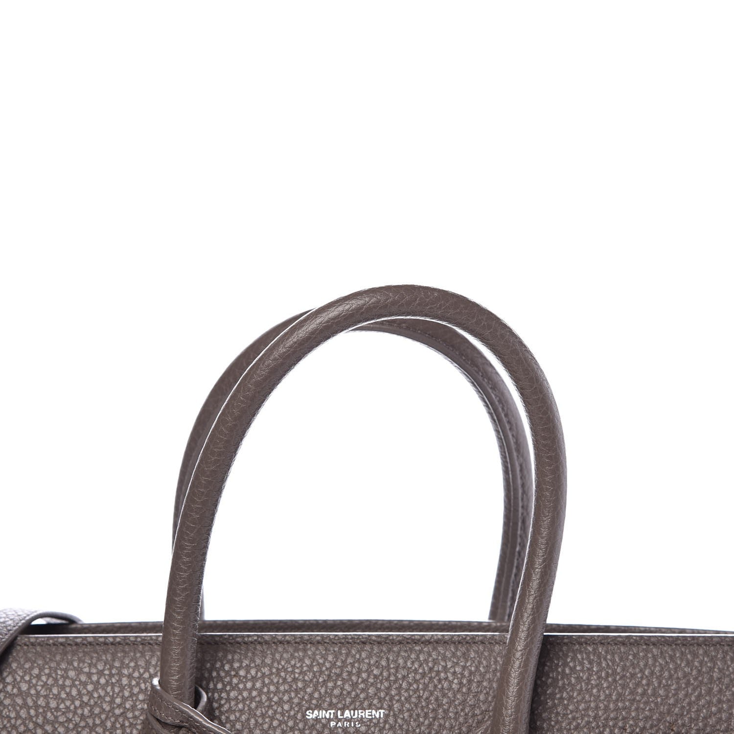 Saint Laurent Grained Calfskin Small Sac De Jour Fog 17 of 26
