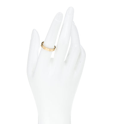 Cartier 18K Yellow Gold 3.5mm LOVE Wedding Band Ring 56 7.5 2 of 5