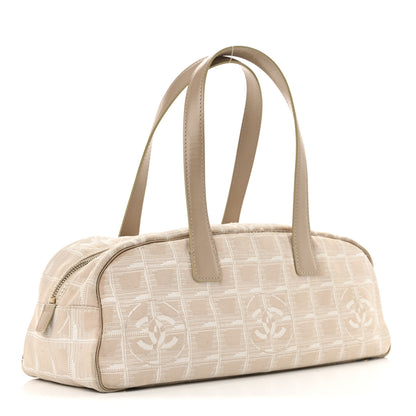 Chanel Nylon Travel Bowler Beige 3 of 12