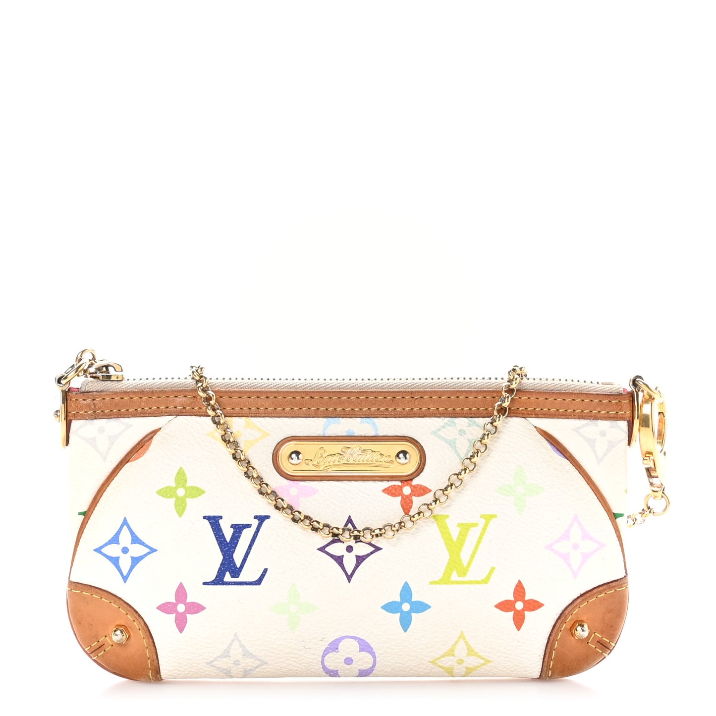 Monogram Multicolor Pochette Milla MM White