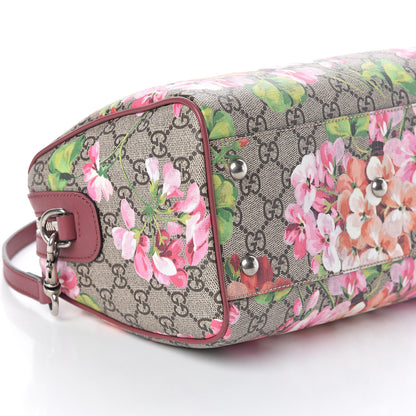 Gucci GG Supreme Monogram Blooms Small Boston Beige Multicolor Dry Rose 8 of 9