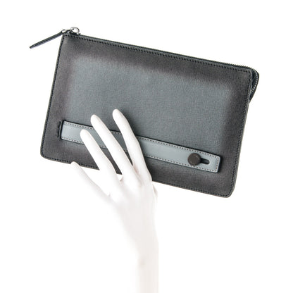 Fendi Vitello Elite Clutch Light Grey 4 of 8