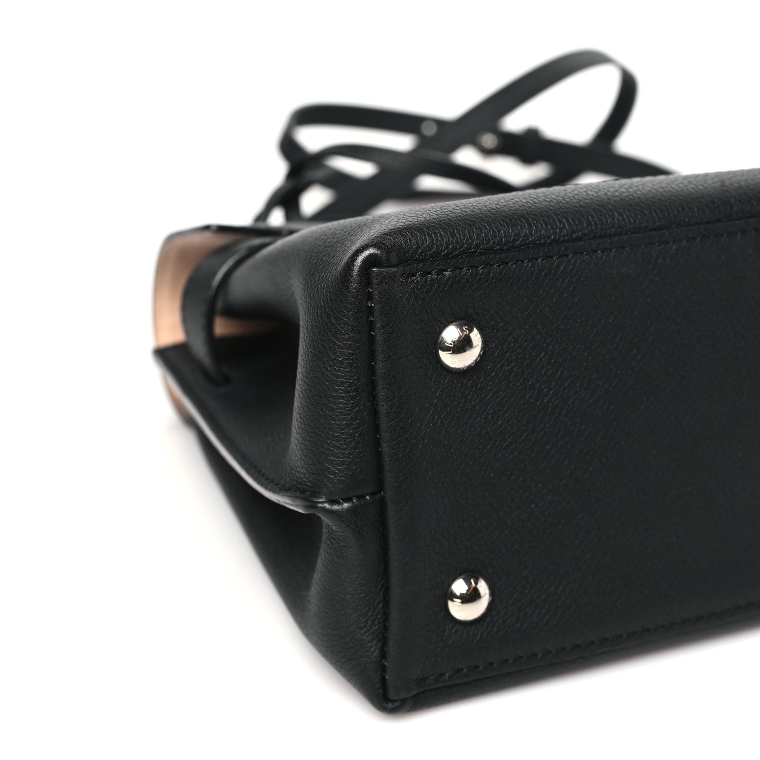 Louis Vuitton Calfskin Lockme Ever BB Black 8 of 9