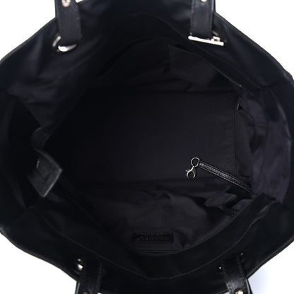 Chanel Coated Canvas Quilted Large Paris Biarritz Tote Black 4 of 4